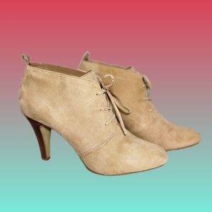 Calf Hair Tie-up Booties